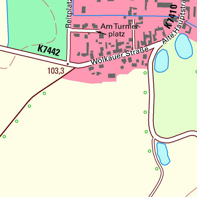 Staatsbetrieb Geobasisinformation und Vermessung Sachsen Wölkau, Schönwölkau (1:10,000 scale) digital map