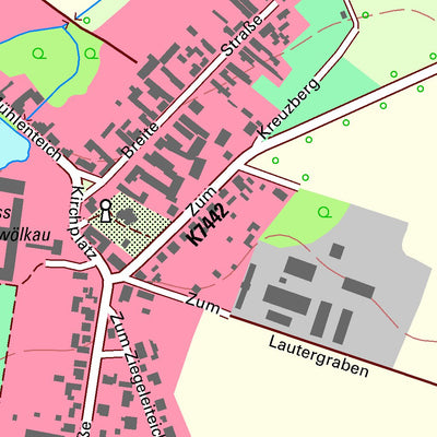 Staatsbetrieb Geobasisinformation und Vermessung Sachsen Wölkau, Schönwölkau (1:10,000 scale) digital map