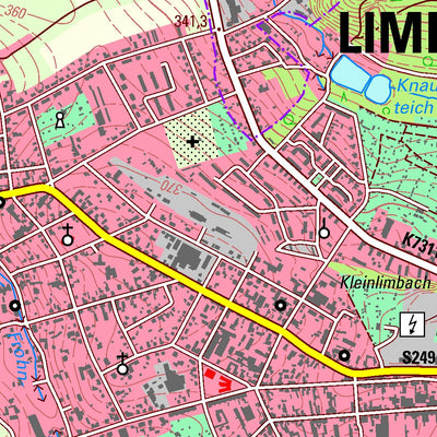 Staatsbetrieb Geobasisinformation und Vermessung Sachsen Wolkenburg-Kaufungen, Limbach-Oberfrohna, Stadt (1:25,000 scale) digital map