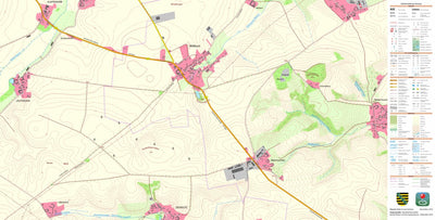 Staatsbetrieb Geobasisinformation und Vermessung Sachsen Wölkisch, Diera-Zehren (1:10,000 scale) digital map