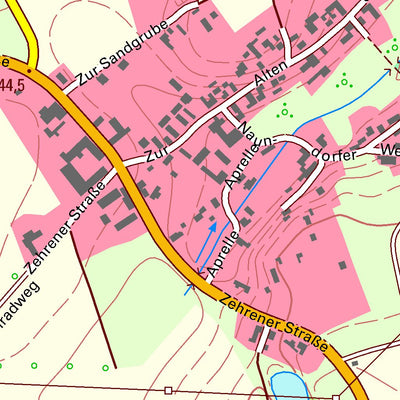 Staatsbetrieb Geobasisinformation und Vermessung Sachsen Wölkisch, Diera-Zehren (1:10,000 scale) digital map