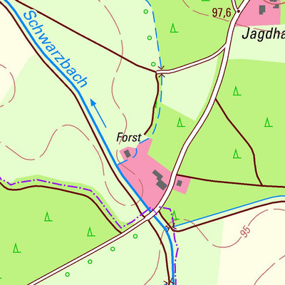 Staatsbetrieb Geobasisinformation und Vermessung Sachsen Wöllnau, Doberschütz (1:10,000 scale) digital map