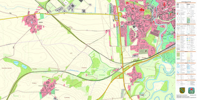 Staatsbetrieb Geobasisinformation und Vermessung Sachsen Wölpern, Jesewitz (1:10,000 scale) digital map