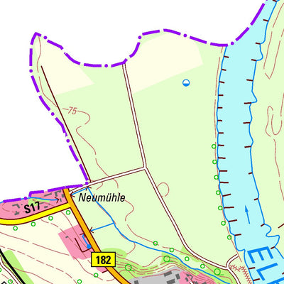 Staatsbetrieb Geobasisinformation und Vermessung Sachsen Wörblitz, Dommitzsch, Stadt (1:25,000 scale) digital map