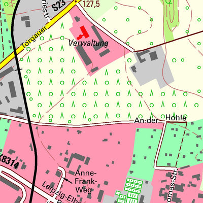 Staatsbetrieb Geobasisinformation und Vermessung Sachsen Wurzen, Wurzen, Stadt (1:10,000 scale) digital map