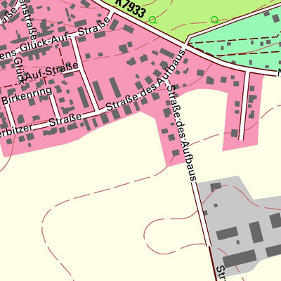 Staatsbetrieb Geobasisinformation und Vermessung Sachsen Wyhra, Borna, Stadt (1:10,000 scale) digital map