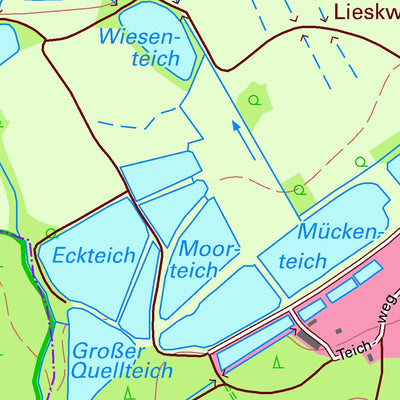 Staatsbetrieb Geobasisinformation und Vermessung Sachsen Zeisholz, Schwepnitz (1:10,000 scale) digital map