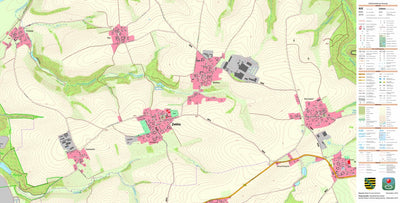 Staatsbetrieb Geobasisinformation und Vermessung Sachsen Zettlitz, Zettlitz (1:10,000 scale) digital map
