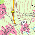 Staatsbetrieb Geobasisinformation und Vermessung Sachsen Zinnwald-Georgenfeld, Altenberg, Stadt (1:10,000 scale) digital map