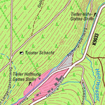 Staatsbetrieb Geobasisinformation und Vermessung Sachsen Zinnwald-Georgenfeld, Altenberg, Stadt (1:10,000 scale) digital map