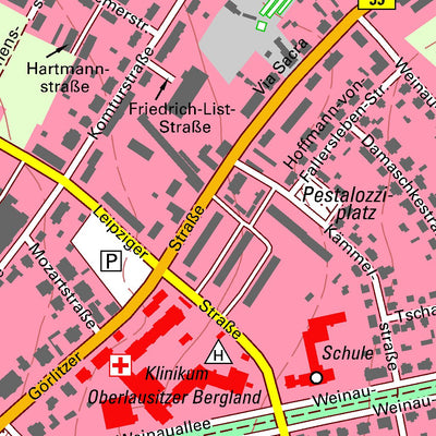 Staatsbetrieb Geobasisinformation und Vermessung Sachsen Zittau, Zittau, Stadt (1:10,000 scale) digital map