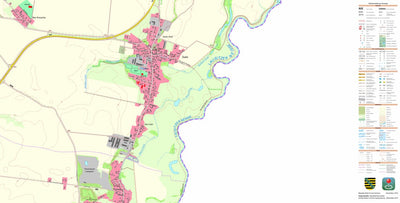 Staatsbetrieb Geobasisinformation und Vermessung Sachsen Zodel, Neißeaue (1:10,000 scale) digital map