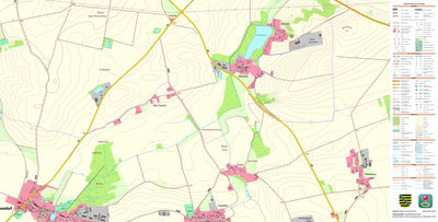 Staatsbetrieb Geobasisinformation und Vermessung Sachsen Zöschau, Oschatz, Stadt (1:10,000 scale) digital map