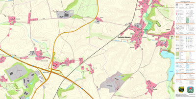 Staatsbetrieb Geobasisinformation und Vermessung Sachsen Zschaitz, Zschaitz-Ottewig (1:10,000 scale) digital map