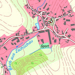 Staatsbetrieb Geobasisinformation und Vermessung Sachsen Zschochau, Ostrau (1:10,000 scale) digital map