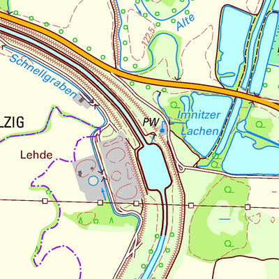 Staatsbetrieb Geobasisinformation und Vermessung Sachsen Zwenkau, Zwenkau, Stadt (1:25,000 scale) digital map