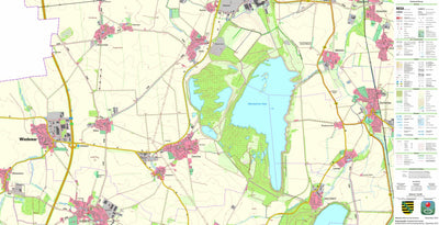 Staatsbetrieb Geobasisinformation und Vermessung Sachsen Zwochau, Wiedemar (1:25,000 scale) digital map