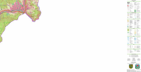 Staatsbetrieb Geobasisinformation und Vermessung Sachsen Zwota, Klingenthal, Stadt (1:25,000 scale) digital map