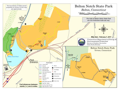 State of Connecticut DEEP Bolton Notch State Park digital map