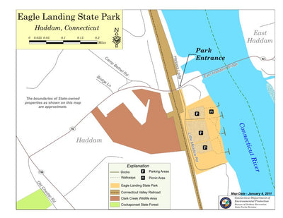 State of Connecticut DEEP Eagle Landing State Park digital map