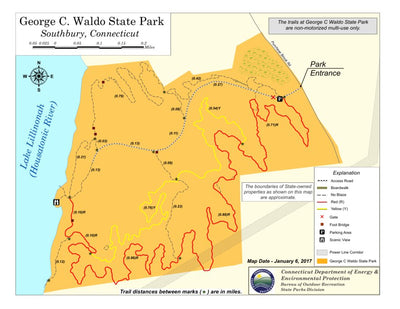 State of Connecticut DEEP George Waldo State Park digital map