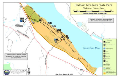 State of Connecticut DEEP Haddam Meadows State Park digital map