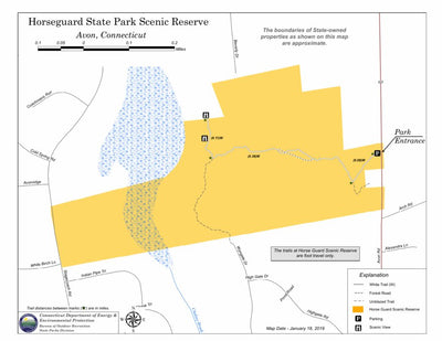 State of Connecticut DEEP Horse Guard State Park digital map