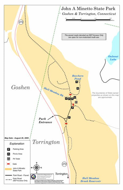 State of Connecticut DEEP John A Minetto State Park digital map