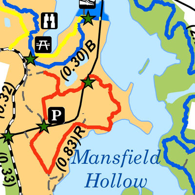 State of Connecticut DEEP Mansfield Hollow State Park digital map