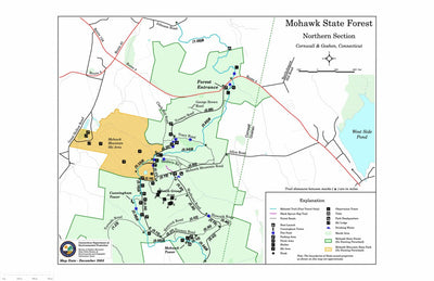 State of Connecticut DEEP Mohawk Mountain State Park North (Summer) digital map