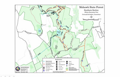 State of Connecticut DEEP Mohawk Mountain State Park South (Winter) digital map
