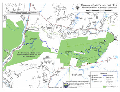 State of Connecticut DEEP Naugatuck State Forest - East Block digital map