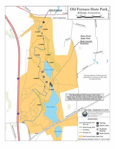State of Connecticut DEEP Old Furnace State Park digital map