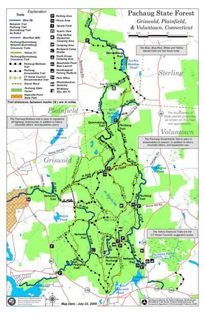 State of Connecticut DEEP Pachaug State Forest digital map