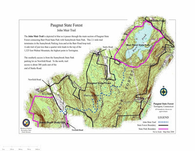 State of Connecticut DEEP Paugnut State Forest digital map