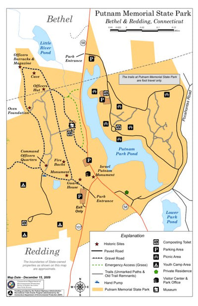 Putnam Memorial State Park Map by State of Connecticut DEEP | Avenza Maps