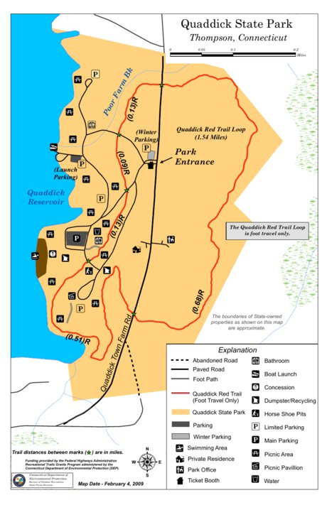 Quaddick State Park Map by State of Connecticut DEEP | Avenza Maps