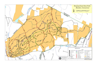 State of Connecticut DEEP Sleeping Giant State Park digital map