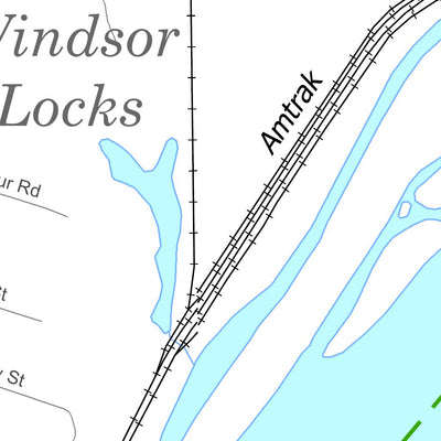 State of Connecticut DEEP Windsor Locks Canal Trail - North digital map