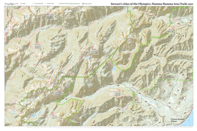 Stewart Spatial Atlas of the Olympics: Hamma Hamma Area Trails 2021 digital map