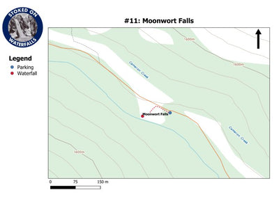 Stoked On Waterfalls 011 - Moonwort Falls digital map