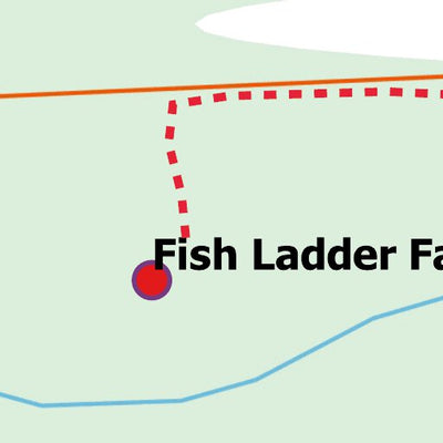 Stoked On Waterfalls 015 - Fish Ladder Falls digital map