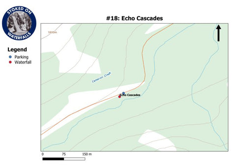 Stoked On Waterfalls 018 - Echo Cascades digital map