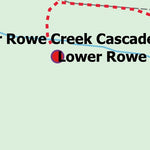 Stoked On Waterfalls 019-020 - Upper Rowe Creek Cascade & Lower Rowe Creek Cascade digital map
