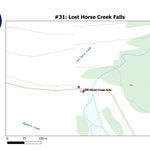 Stoked On Waterfalls 031 - Lost Horse Creek Falls digital map