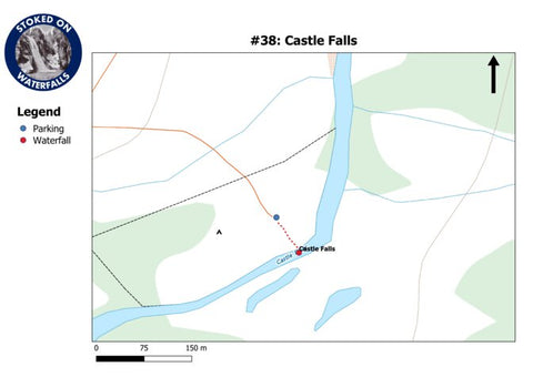 Stoked On Waterfalls 038 - Castle Falls digital map