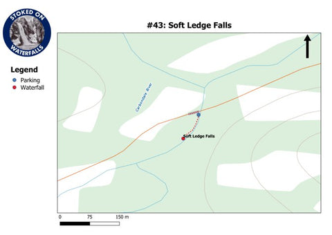 Stoked On Waterfalls 043 - Soft Ledge Falls digital map