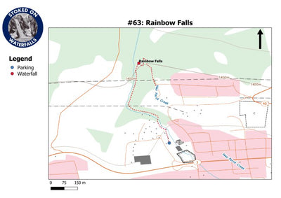 Stoked On Waterfalls 063 - Rainbow Falls digital map