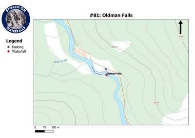 Stoked On Waterfalls 081 - Oldman Falls digital map