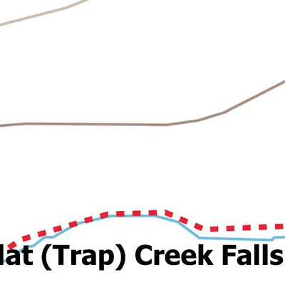 Stoked On Waterfalls 094 - Flat (Trap) Creek Falls digital map